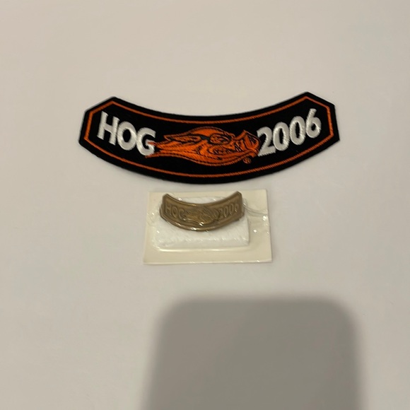 2006 Harley Davidson HOG Jacket Vest Patch and Pin Badge - Picture 2 of 7